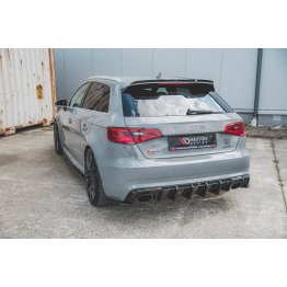 Диффузор заднего бампера на Audi RS3 8V Sportback